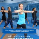Adulto praticando esporte pela primeira vez na Kainágua Academia