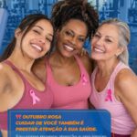 Mulher se exercitando em referência ao Outubro Rosa e à saúde da mulher